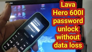 Lava Hero 600I password unlock without data loss [upl. by Hazelton]