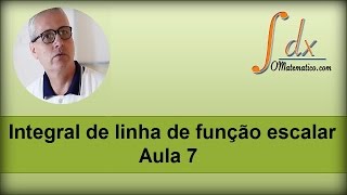 GRINGS  Integral de linha de função escalar  Aula 7 [upl. by Masao]