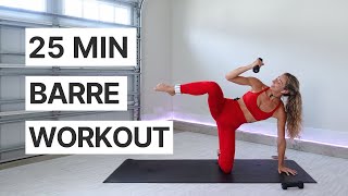 25MIN BARRE Workout Full Body [upl. by Derwon]