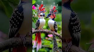 The Blue Magical Birds couple bird cutepet topic them in the zoo nature wildlife shorts ai [upl. by Eislek]