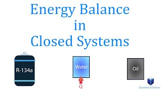 Energy Balance in Closed Systems  Thermodynamics  Solved examples [upl. by Alister]