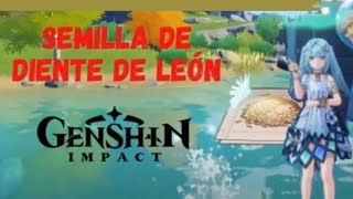 GENSHIN IMPACT cómo conseguir semillas de diente de León [upl. by Lucrece]