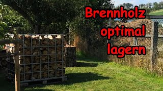 So lagerst du dein Brennholz optimal  IBC Gitterboxen als perfekte Lagermöglichkeit [upl. by Ahslek8]