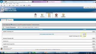 Home Access Center HAC Course Request Tutorial [upl. by Farrish156]