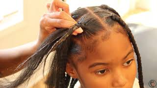 Chill Knotless Braids amp Soft Edge Tutorial  Beginner Friendly [upl. by Mencher165]