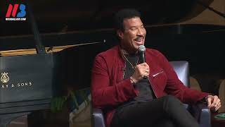 Lionel Richie impersonates Michael Jackson says his pet snake interrupted their writing session [upl. by Nimzay]