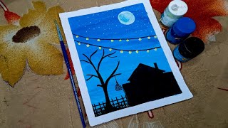 Easy Poster colours drawing Drawing Tutorialposter colours Painting🎨 [upl. by Nuavahs]