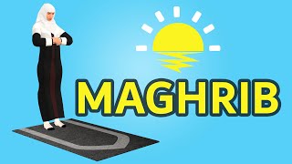 How to pray Maghrib for woman beginners  with Subtitle [upl. by Merras996]