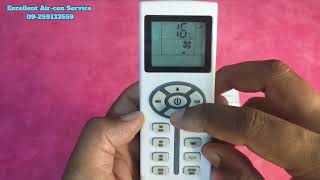 Chigo Aircon Remote Control ZCTL09 အသုံးပြုနည်း။ [upl. by Braden66]