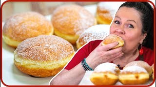 Wie du perfekte Krapfen selber machst  Krapfen Rezept  Kreppel  Berliner [upl. by Notsuh]