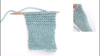 How to knit edge stitches in garter stitch [upl. by Colligan]