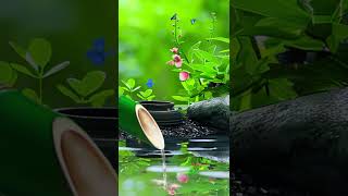 Bamboo Water Fountain Relaxing Music for Sleep soothingrelaxeveryday soul watermusic watersounds [upl. by Mourant338]