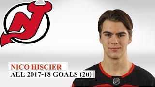 Nico Hischier 13 All 20 Goals of the 201718 NHL Season [upl. by Ancel]