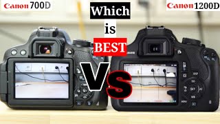 Canon 700D Vs Canon 1200D Comparison Which is Best [upl. by Mauretta]