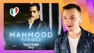 MAHMOOD with quotTUTA GOLDquot at SANREMO 2024 I watched his live performance and reacted to it [upl. by Lenad]