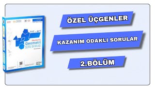 ÖZEL ÜÇGENLER KAZANIM 2 BÖLÜM  345 GEOMETRİ SORU BANKASI ÇÖZÜMLERİ  2024 [upl. by Donaghue]