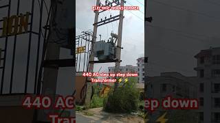 TRANSFORMER LIVE WORKING 440V AC ⚡💡electrical engineering electrician transformers power vlog [upl. by Eikcin]