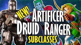 Davvy talks about the New Artificer Druid and Ranger Subclasses [upl. by Nivri465]