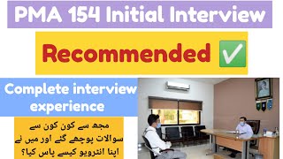 PMA 154 Army Initial Interview Questions  154 Pma Essay Topics [upl. by Shelton]