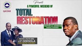 RCCG QATAR TOTAL RESTORATION  Day1 [upl. by Neerod]