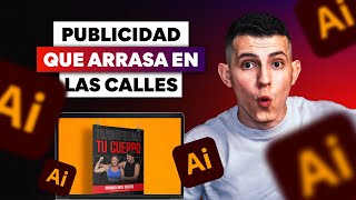 📢📜 Cómo Hacer Pósters y Afiches para Publicidad en Calles con Adobe Illustrator [upl. by Attikram]