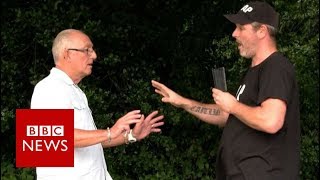 Paedophile hunter sting caught on camera  BBC News [upl. by Ahk]