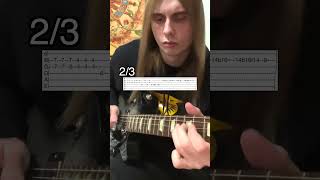 Type O Negative  I Dont Wanna Be Me Guitar Solo Cover E Standard With Tabs [upl. by Valley428]