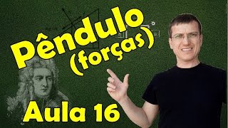 PÊNDULO SIMPLES E PÊNDULO CÔNICO  DINÂMICA  AULA 16  Prof Marcelo Boaro [upl. by Zacharie]