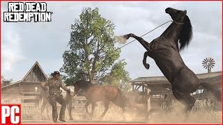 Red Dead Redemption PCPS Now Capturing Wild Horses with Lasso Mission Gameplay [upl. by Durarte]