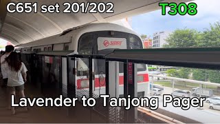 C651 set 201202 Lavender to Tanjong Pager [upl. by Lahcear]