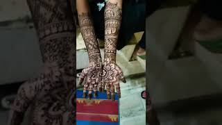 Easy bidal mehandi design 🌠👌🏻 [upl. by Yetnom990]