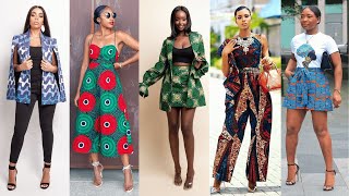 Latest Ankara Styles  Robe en Pagne  Crop Top en Pagne  Pantalon Short Ensemble en Pagne [upl. by Natanhoj]