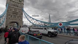 Walking Around London Bridge  Tower Bridge  Tower of London  United Kingdom [upl. by Eidolem]