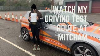 Mitcham Driving test route 24th January 2020 1111am [upl. by Kerwinn539]