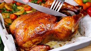 The recipe won over all the guests Juicy baked chicken for Christmas dinner Easy and very tasty [upl. by Cecil86]