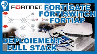 Configuration Fortinet Intégrale  FortiGate FortiSwitch FortiAP  SDWAN FortiLink VLANs SSIDs [upl. by Olin]