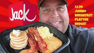 Jack In The Box® 299 Jumbo Breakfast Platter Redux Review [upl. by Werby512]