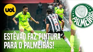 ESTÃŠVÃƒO MARCA TERCEIRO GOL DO PALMEIRAS CONTRA ATLÃ‰TICOMG VEJA [upl. by Starbuck]