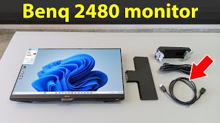 Monitor Benq GW2480 24” – Unboxing visão geral e tudo o que vem incluído na caixa [upl. by Gloriana]