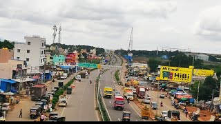 Dabaspet town shot through flyover journey [upl. by Mazel]