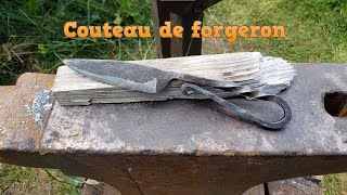 Forger un couteau de forgeron [upl. by Cacilie676]