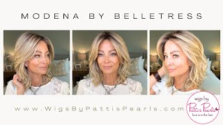 MODENA Wig by BELLE TRESS  WigsByPattisPearlscom Review [upl. by Anaujik]