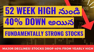 Stocks Plunge Down 40 from 52Week Highs [upl. by Vachel]