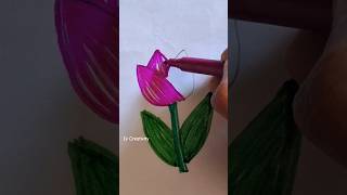 How to draw tulip 🌷🌷🌷 tulipdrawing shorts [upl. by Aeslehs351]