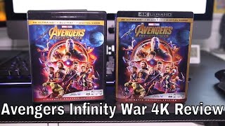 Avengers Infinity War 4K BluRay Review [upl. by Nauqaj]