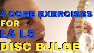 4 GREAT Core Strengthening Exercise For L4 L5 Disc Bulge L5 S1 Disc Bulge  Dr Walter Salubro [upl. by Madelina]