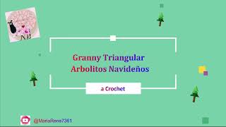 Tutorial Aplicación Arbolitos Navideños🎄 triangular a ganchillo Paso a pasoMuy fácil y Rápido [upl. by Malvie]