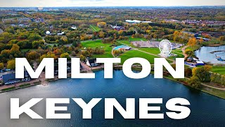 Milton Keynes  United Kingdom  Drone View  Autumn [upl. by April290]