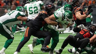 CFL 2023 Recap Saskatchewan  BC  week 17 [upl. by Etterb904]