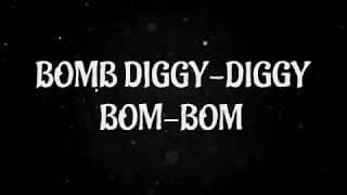 Bom Diggy Diggy Full Lyrics  Zack Knight  Jasmin Walia  Sonu Ke Titu Ki Sweety LYRIC VIDEO [upl. by Irrak]